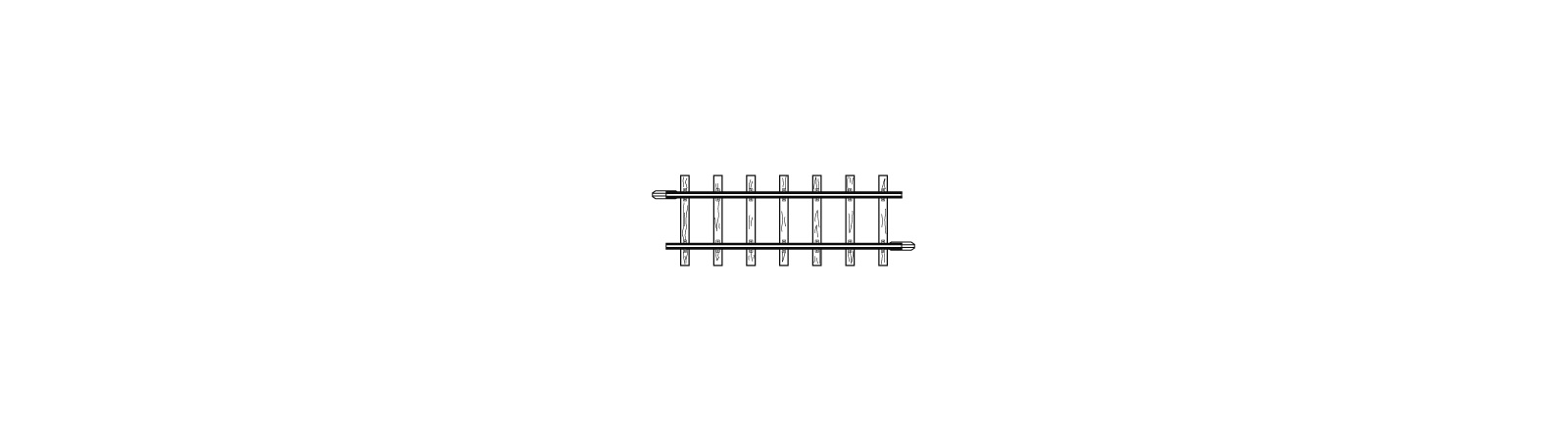 H0m gerades Ausgleichsgleis, L = 56,5 mm H0m gerades Ausgleichsgleis, L = 56,5 mm