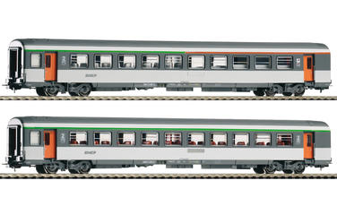 2er Set Großraumwagen Nudel Logo 1. Klasse und 2. Klasse Corail 2er Set Großraumwagen Nudel Logo 1. Klasse und 2. Klasse Corail